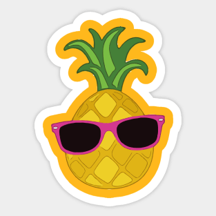 Cool pineapple Sticker